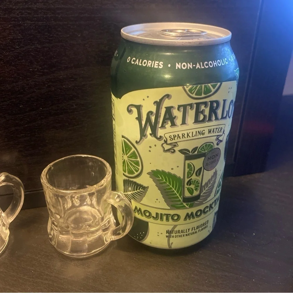 4 Vintage Federal Glass Miniature‎ Mug Shot Glass